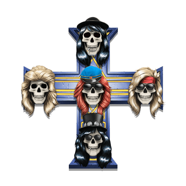 Guns N Roses videoslot - cross