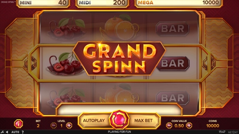 Grand Spinn - Spillemaskine