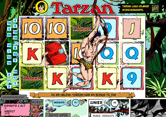 Tarzan Spillemaskin - bonus