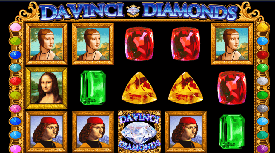 Da Vinci Diamonds - game play - symbols