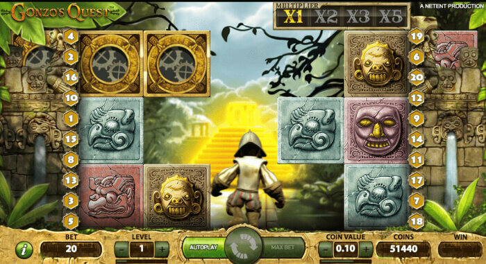 Gonzos Quest - game play