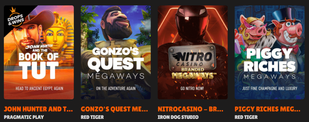 NitroCasino games and slots
