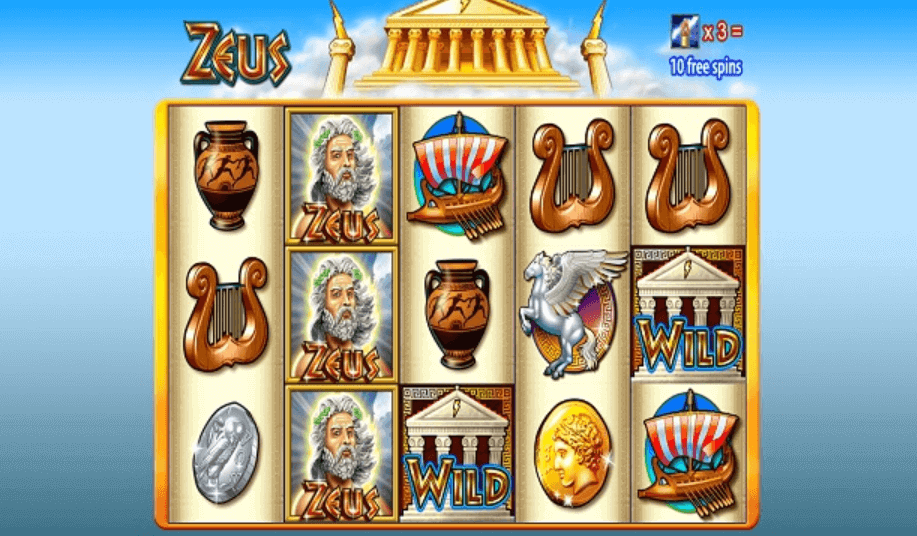 Zeus Slot - game play and symbols