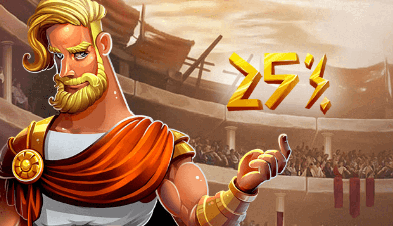 CasinoGods 25% extra - offer