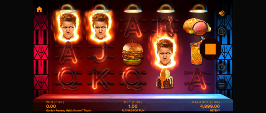 Gordon Ramsey Hells Kitchen slot - gameplay