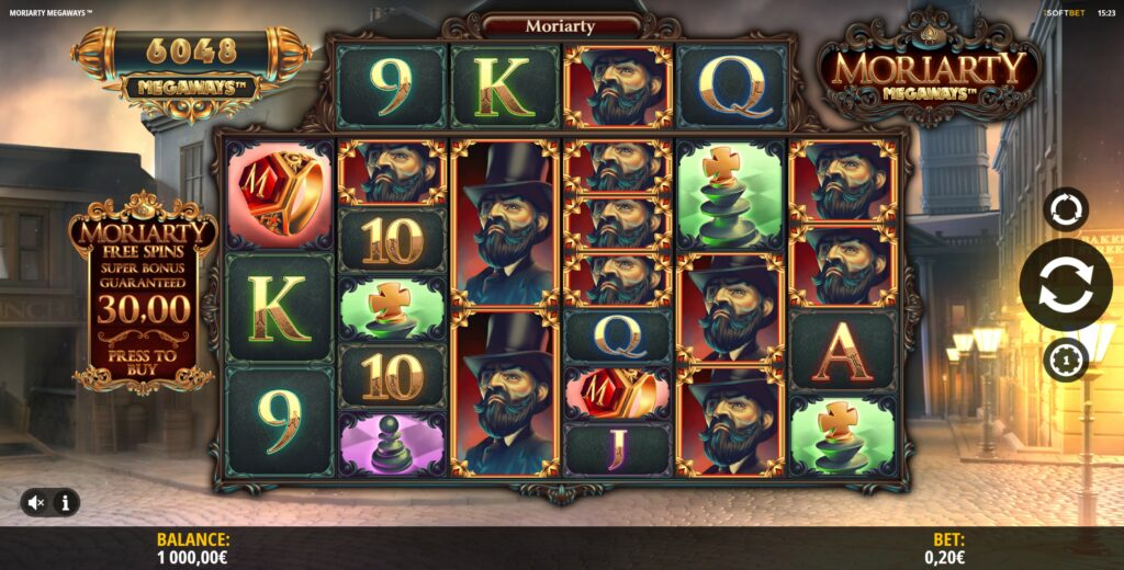 moriarty megaways slot
