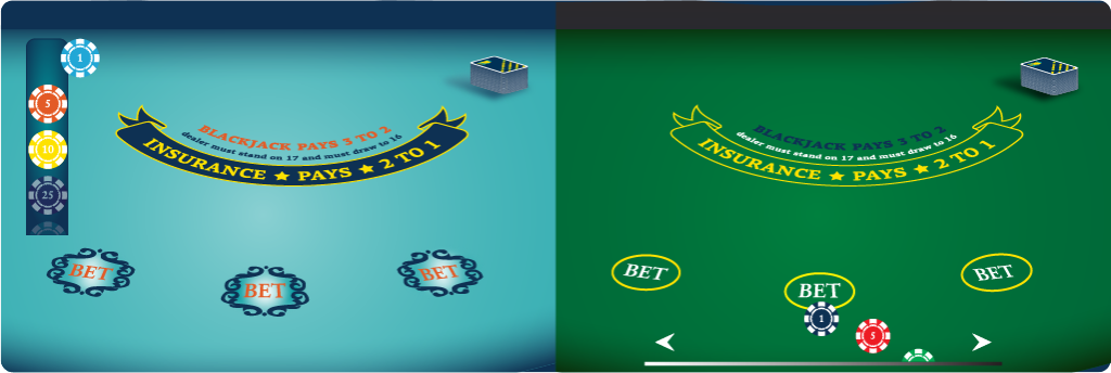 comparing blackjack tables
