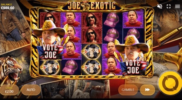 Joe Exotic - video slot - game play