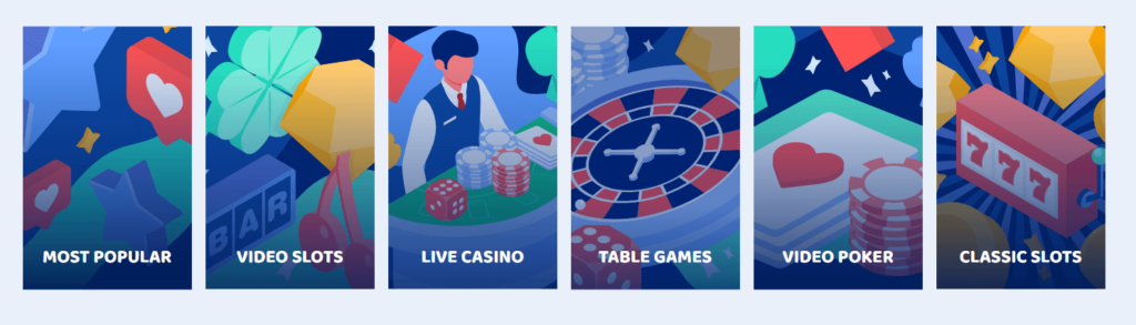 Casinobud Canada - game categories