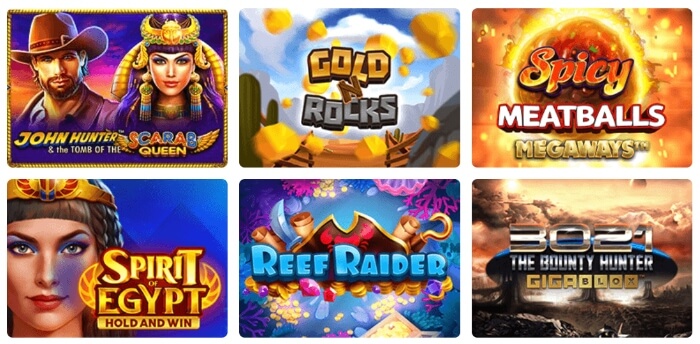 NanoCasino Canada - Game selection