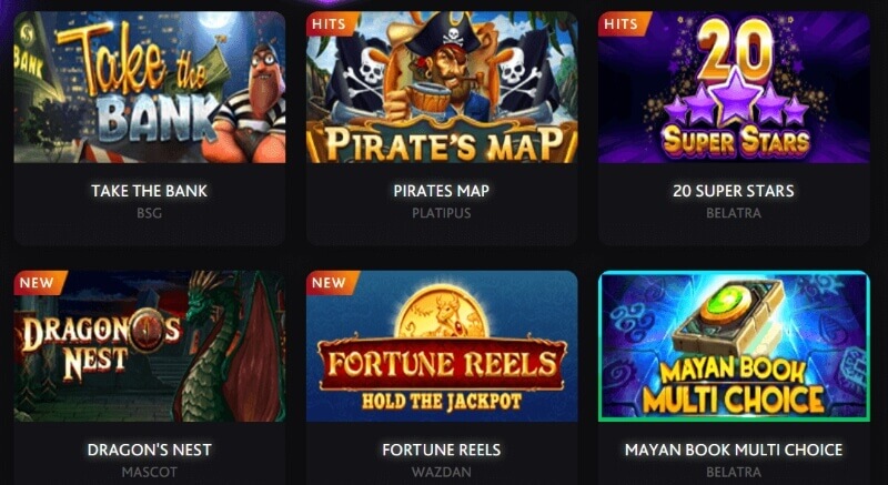 7bit Casino - Game Selection
