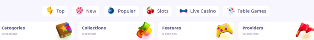 7Signs Casino Categories