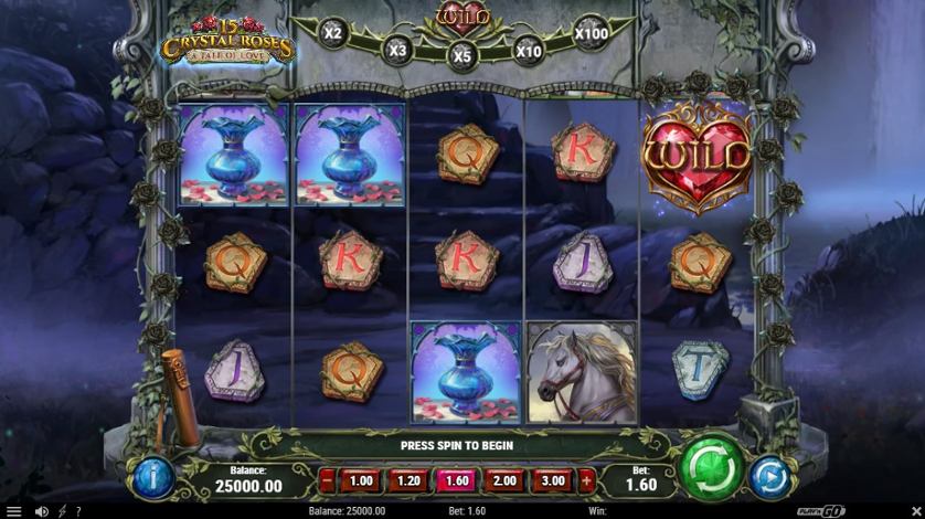 15 Crystal Roses: A Tale of Love - Slot Game for Canada