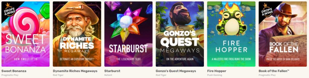 JustSpin Casino Games