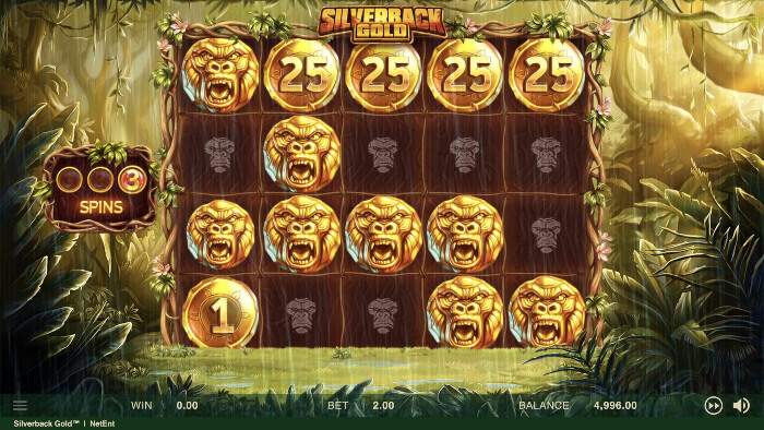 Silverback Gold slot - free spins game