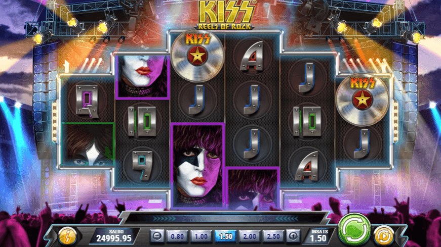 Kiss Reels of Rock slot (