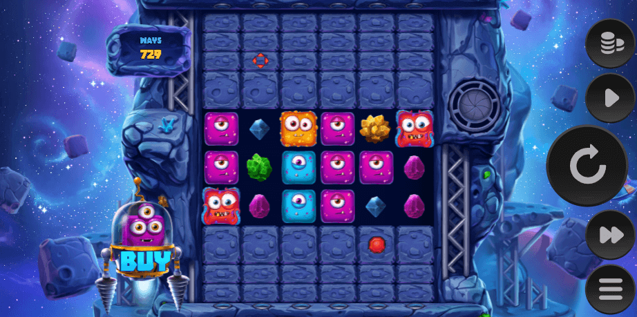 Space Miners slot reels