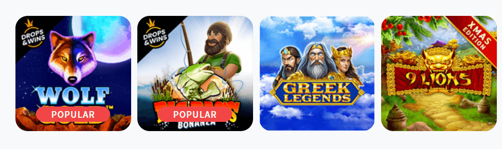 Coin Saga popular slots with Bitcoin
