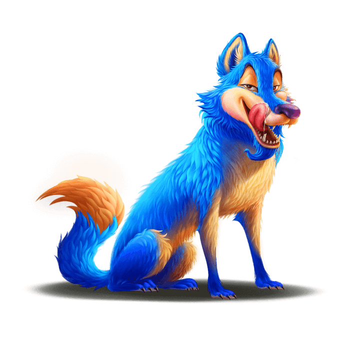 Chicken Chase slot - Blue wolf