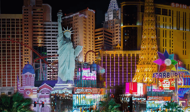 Skyline Las Vegas Statue of Liberty - Spin Casino online