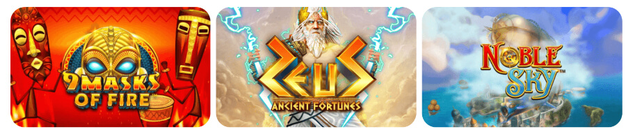 Spin Casino Selection of 3 online slots
