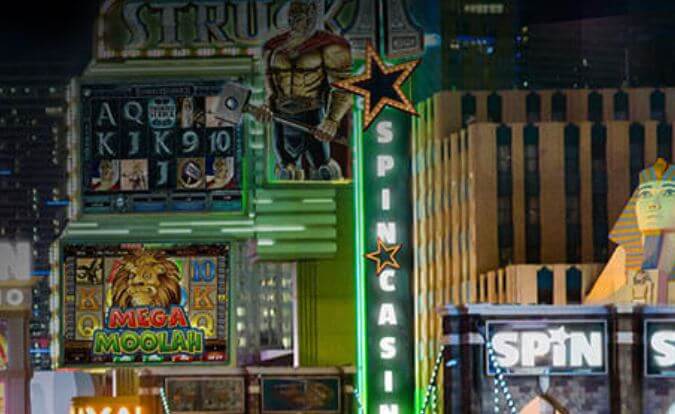 Skyline - Neon Signs - Spin Casino Bonus