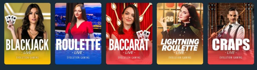 Stake Casino - Live Dealer Games Selection
