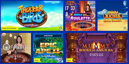 William Hill Game selection