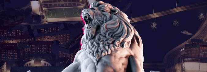 betinia casino welcome image - lion man