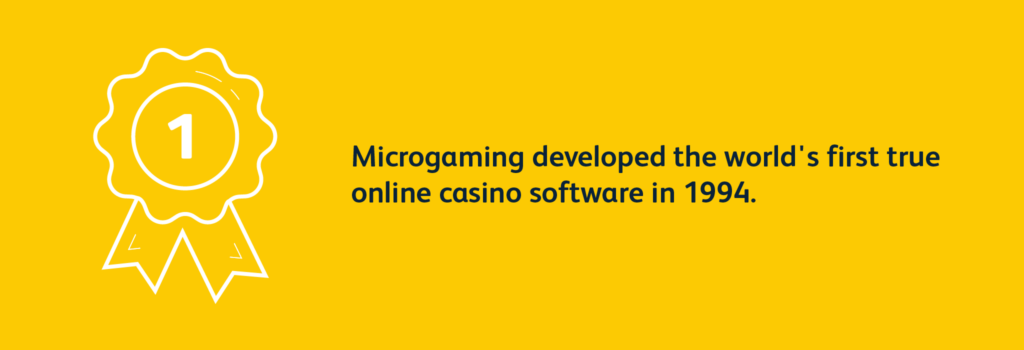 Microgaming developed the world's first casino software in 1994