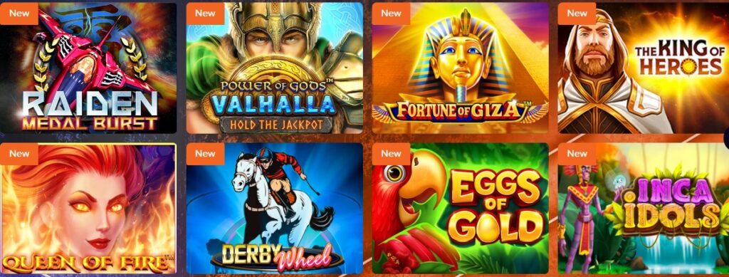 CasinoMega new games