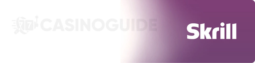 Casinoguide logo and the Skrill logo