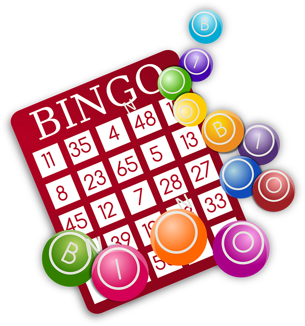 Image of bingo, or housie, game card and balls - bingoNZ
