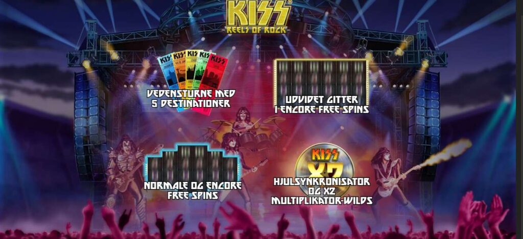 Kiss Reel of Rock casino slot spil