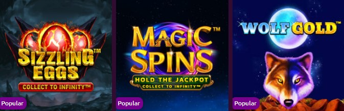 Slotsmagic ontario game selection