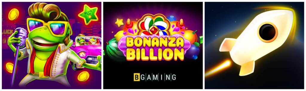 BGaming game collage