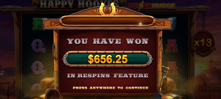 Happy Hooves slot win