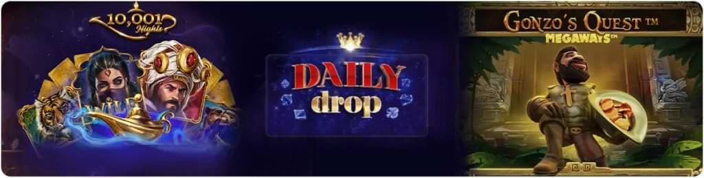 2 Red Tiger casinospil Danmark - text Daily Drop - Red Tiger anmeldelse