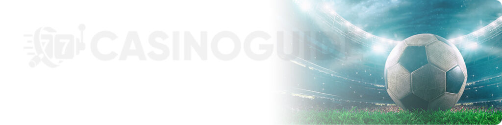 Soccer banner with a football