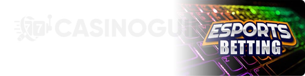 Esports betting text banner