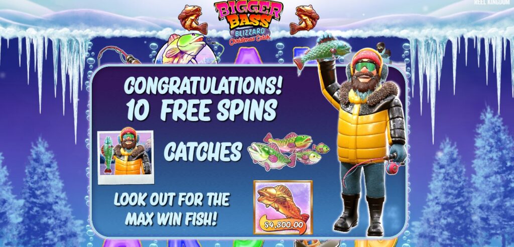 Bigger Bass Blizzard - bonus buy free spins