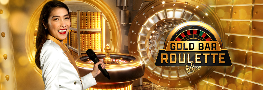 Gold Bar Roulette live casino game banner