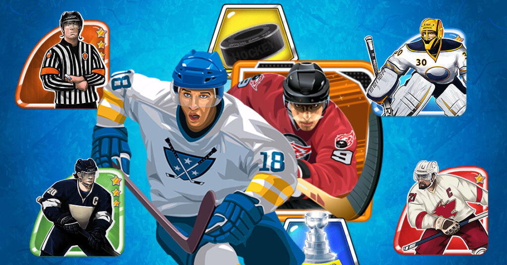 ice hockey slots collage image
