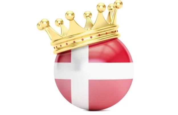 Dansk flag med dronningens krone online betting Danmark
