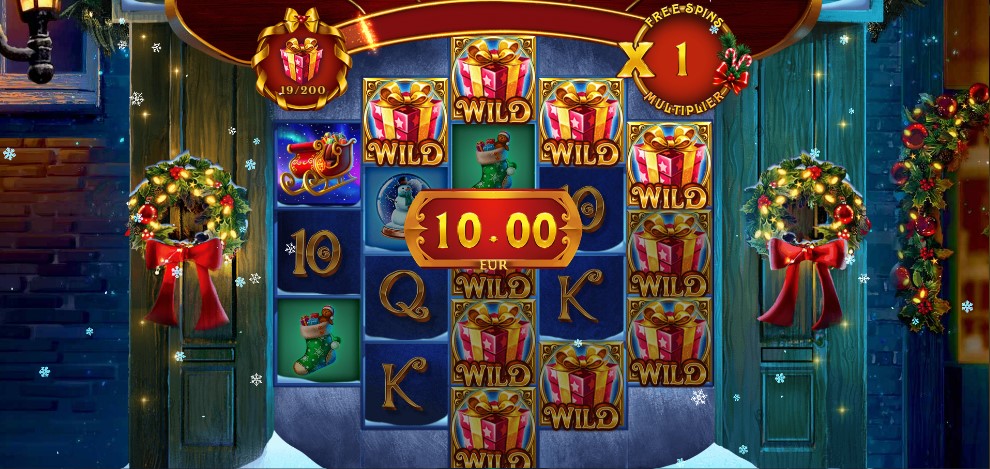 Wonders of christmas slot win with wildz