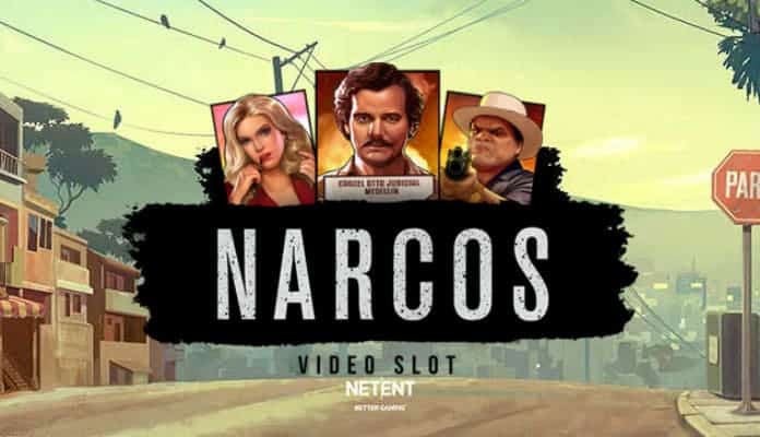 Narcos slot machine banner