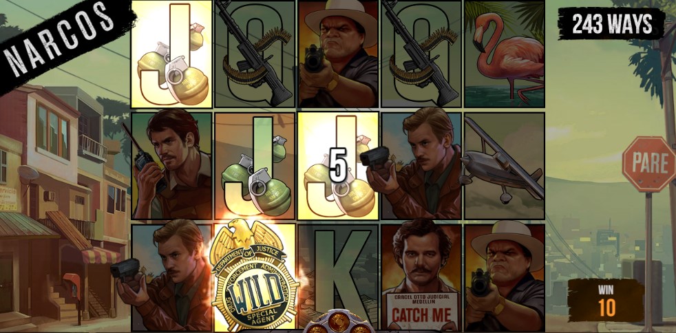 Narcos slot wild symbols