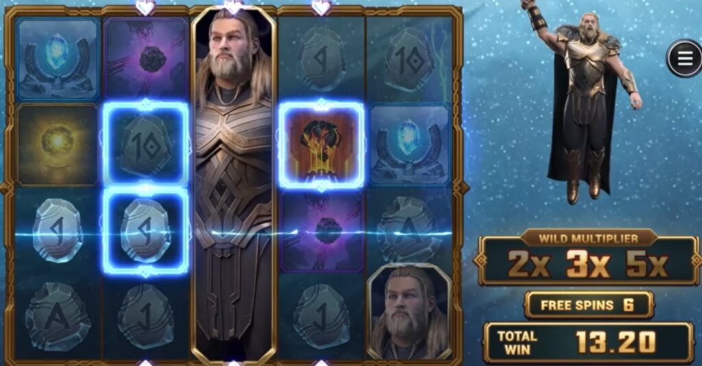 Thunderstruck Wild Lightning slot bonus round