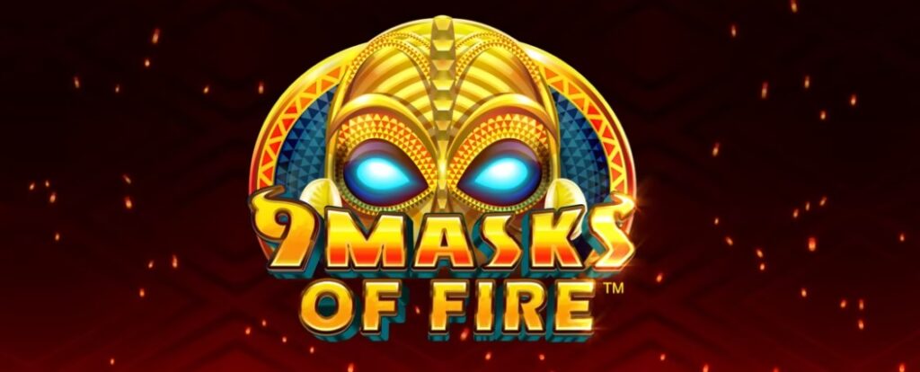 9 masks of fire slot banner