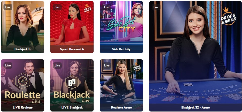 Dunder Casino Canada - live casino games tile